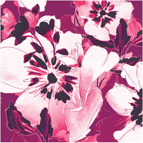 Tkanina 19775 | cyclamen floral pattern