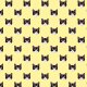 Fabric 19786 | B&W cats yellow