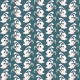 Tkanina 19795 | White rabbits turquoise