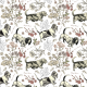 Tkanina 19808 | PSY BASSETY - BASSET HOUNDS