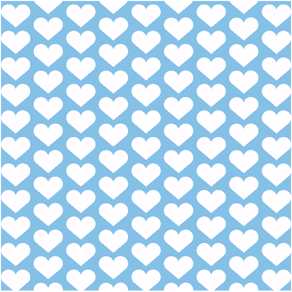 Fabric 2136 | blue hearts