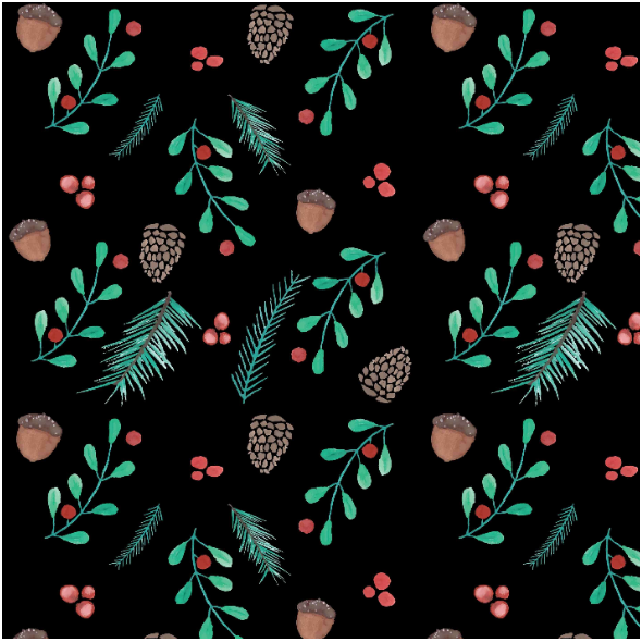 Fabric 19837 | Forest in dark