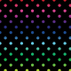 Fabric 19842 | teczowe kropeczki / black / xl