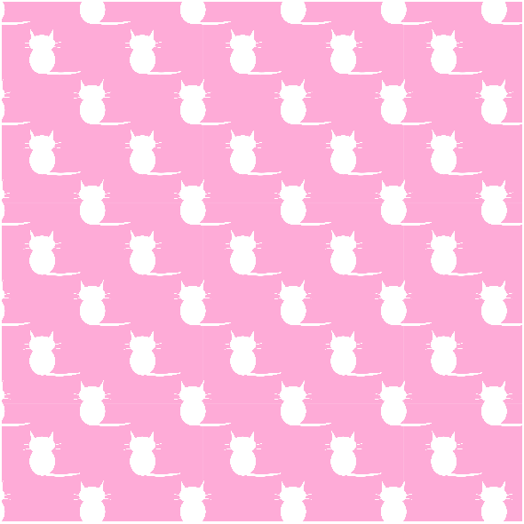 Tkanina 19855 | kotki pink / white small