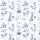 Fabric 20100 | BOTANICZNA ŁĄKA NA NIEBIESKO CLASSIC BLUE