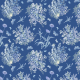 Fabric 20109 | POLNE KWIATY I NIEBIESKIE MOTYLE pANTONE CLASSIC BLUE