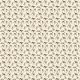 Fabric 20206 | Psy Charty i polne kwiatki Sepia na kremowym