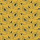 Fabric 20277 | cats and roses (yellow) 2