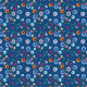Tkanina 20456 | Folk  classic blue small